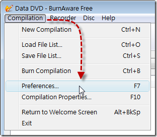 BurnAwareFree.GoToPreferences