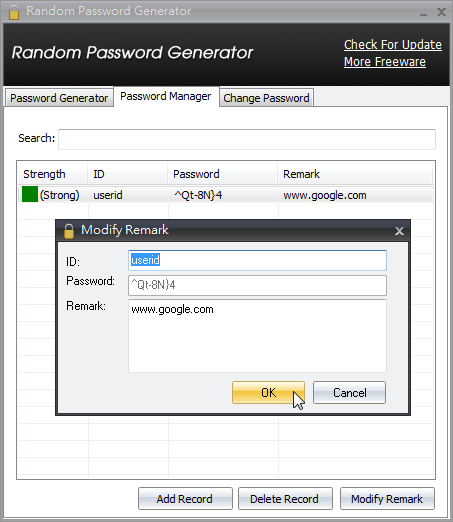 IOBit Random Password Generator - 管理密碼