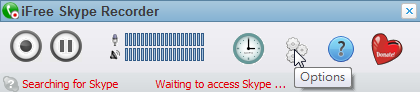 iFree Skype Recorder - 進入選項