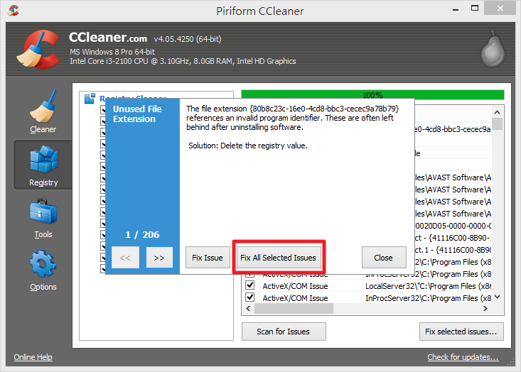 CCleaner - 修復、清理登錄檔錯誤